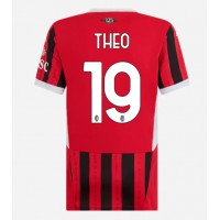 Dámy Fotbalový dres AC Milan Theo Hernandez #19 2024-25 Domácí Krátký Rukáv